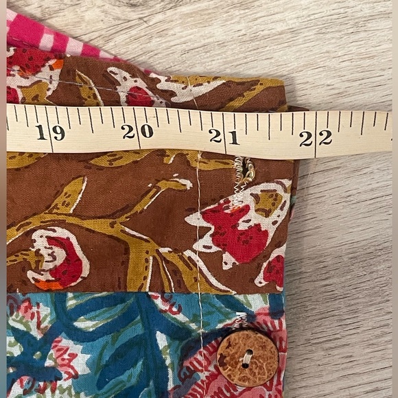 Kathmandu Imports Colorful Bohemian Patchwork Harem Jumpsuit Size OS NWT - Picture 11 of 13